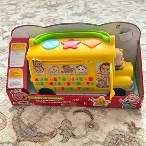 Yellow and Green Interactive Learning School Bus Toy